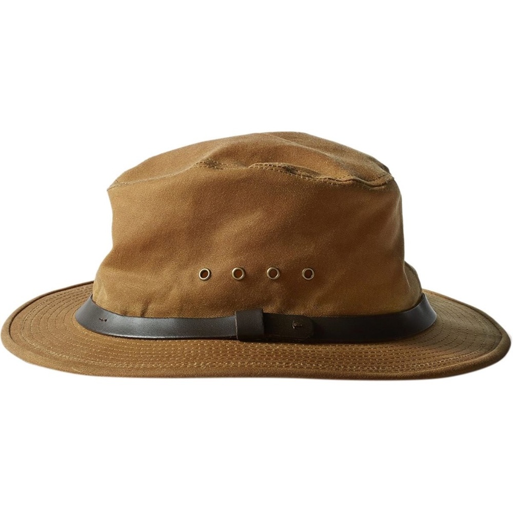 Filson Tin Cloth Packer Hat Dark Tan Small